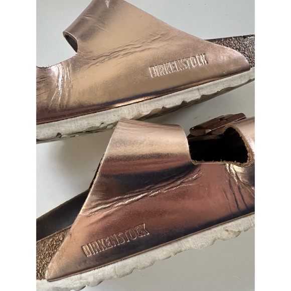 Birkenstock Arizona Metallic Leather Size 39 - Picture 10 of 16